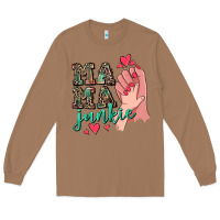 Toasted Coconut Mama Junkie Mother's Day Long Sleeve Tee - CowGirlArtShop
