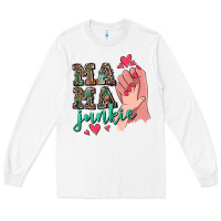 White Mama Junkie Mother's Day Long Sleeve Tee - CowGirlArtShop