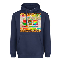 Navy hello summer ice coffee Heavyweight Hoodie - Artiststas