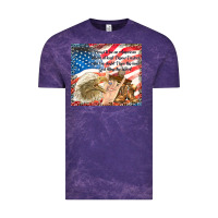 Cloud Purple god bless the usa Vintage Tee - TumblerDesignByShophia