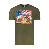 Vintage Olive god bless the usa Vintage Tee - TumblerDesignByShophia