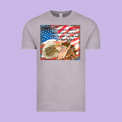 God Bless The Usa Vintage Tee Designed By Tumblerdesignbyshophia
