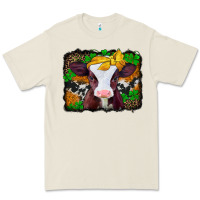 Bone st patricks baby cow with leopard background Premium Tee - Jasminsmagicworld