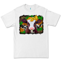 White st patricks baby cow with leopard background Premium Tee - Jasminsmagicworld