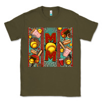 Army Green softball mom Classic Tee - Jasminsmagicworld