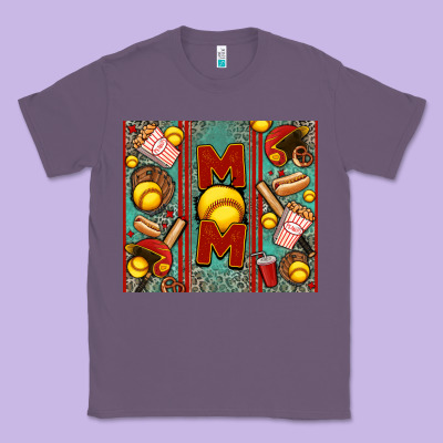 Softball Mom Classic Tee Designed By Jasminsmagicworld
