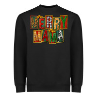 Black merry mama Heavyweight Sweatshirt - FaDigitalArtStudio