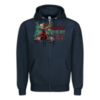 Navy Christmas with tribe Zipper Hoodie - CowhideDigitalArt