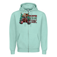 Christmas With Tribe Zipper Hoodie | Teevron