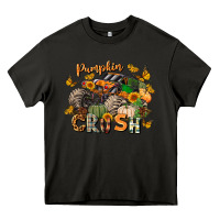 Asphalt pumpkin crush truck Heavy Core Tee - LillyAllenDesigns