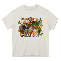 Cream pumpkin crush truck Heavy Core Tee - LillyAllenDesigns