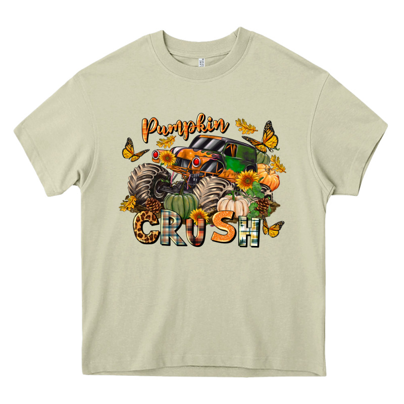 Pumpkin Crush Truck Heavy Core Tee by LillyAllenDesigns | Teevron
