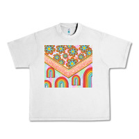 Lunar Rock hippie rainbow and daisy Urban Heavy Tee - TumblerDesignByShophia