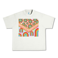 Pistachio hippie rainbow and daisy Urban Heavy Tee - TumblerDesignByShophia
