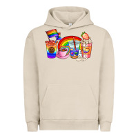 Pigment French Oak pride coffee cups Urban Hoodie - AdoDesignShop