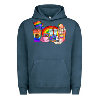 Pigment Midnight Navy pride coffee cups Urban Hoodie - AdoDesignShop