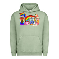 Pigment Oil Green pride coffee cups Urban Hoodie - AdoDesignShop
