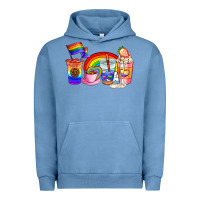 Pigment Pebble Blue pride coffee cups Urban Hoodie - AdoDesignShop