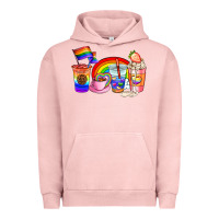 Pigment Salmon pride coffee cups Urban Hoodie - AdoDesignShop