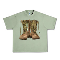 Oil Green soldier boots Urban Heavy Tee - RanaPortraitStore