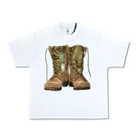 White soldier boots Urban Heavy Tee - RanaPortraitStore