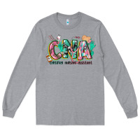 Heather Grey certified nursing assistant Long Sleeve Tee - CowGirlArtShop