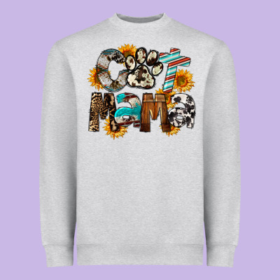 Cat  Mama Heavyweight Sweatshirt Designed By Fadigitalartstudio
