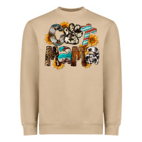 Mushroom Cat  Mama Heavyweight Sweatshirt - FaDigitalArtStudio