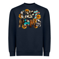 Navy Cat  Mama Heavyweight Sweatshirt - FaDigitalArtStudio