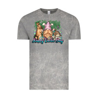 Cloud Rock Gnome bunny Happy Easter Day Vintage Tee - HowdyJamesFarm