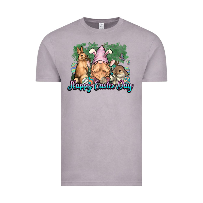Gnome Bunny Happy Easter Day Vintage Tee by HowdyJamesFarm | Teevron