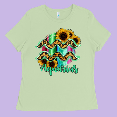Aquarius Zodiac Ladies Tee Designed By Bettercallsaul