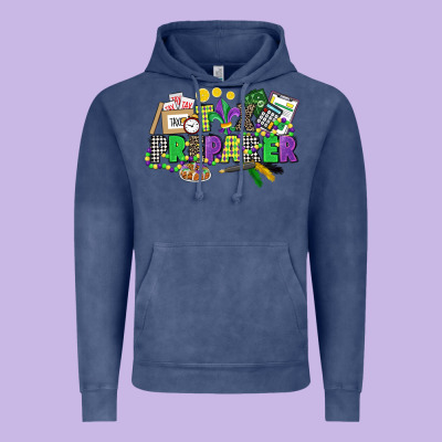 Tax Preparer Mardi Gras Vintage Hoodie Designed By Cowgirlartshop