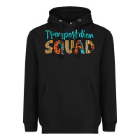 Black transportation squad Heavyweight Hoodie - Artiststas