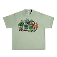 Oil Green Soccer coffee cups Urban Heavy Tee - HowdyJamesFarm