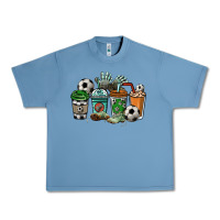 Pebble Blue Soccer coffee cups Urban Heavy Tee - HowdyJamesFarm