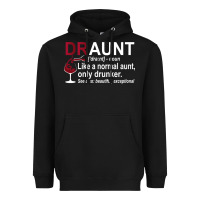 Funny Drunk Aunt Definition Draunt Gift For Auntie Heavyweight Hoodie | Teevron