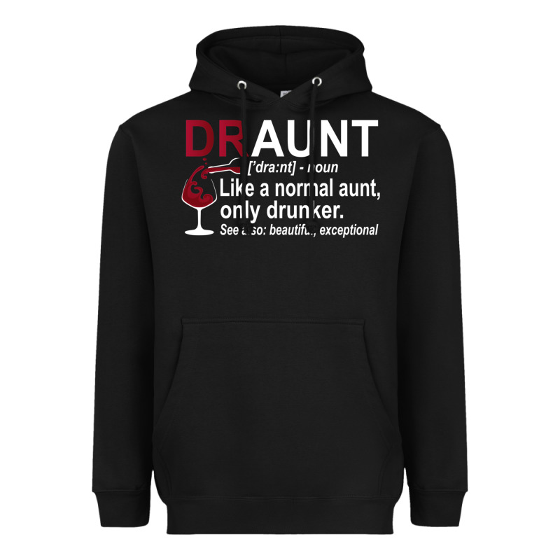 Funny Drunk Aunt Definition Draunt Gift For Auntie Heavyweight Hoodie by minhPixels | Teevron