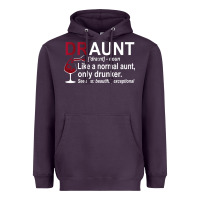 Plum Funny Drunk Aunt Definition DRAUNT Gift For Auntie Heavyweight Hoodie - minhPixels