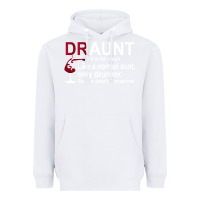 White Funny Drunk Aunt Definition DRAUNT Gift For Auntie Heavyweight Hoodie - minhPixels