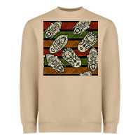 African Mask Seamless Pattern Heavyweight Sweatshirt | Teevron