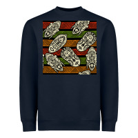 Navy african mask seamless pattern Heavyweight Sweatshirt - BundleAndBundleShop