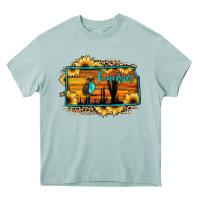 Kansas Owl Sunset Sunflower Map Heavy Core Tee | Teevron