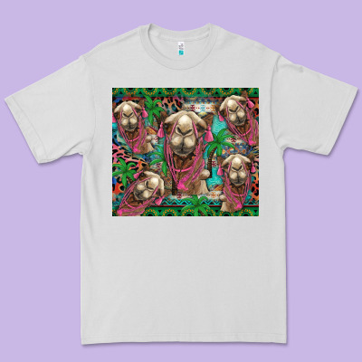 Camel Face Premium Tee Designed By Barkaloodesign