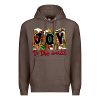 Coffee Joy To The World Premium Hoodie - FaDigitalArtStudio