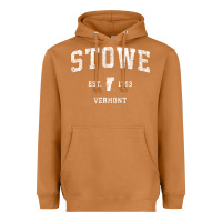 Meerkat Stowe Vermont Vt Vintage Athletic Sports Heavyweight Hoodie - minhPixels