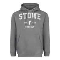 Storm Stowe Vermont Vt Vintage Athletic Sports Heavyweight Hoodie - minhPixels