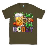 Army Green Lets Get Boozy Classic Tee - texasbilliewilder