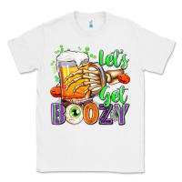 White Lets Get Boozy Classic Tee - texasbilliewilder