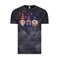 Cloud Black USA gnomies 4th of july Vintage Tee - HowdyJamesFarm